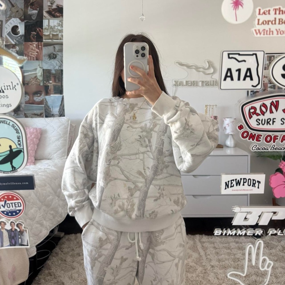 white camo dairy boy woodland‎ sweat set